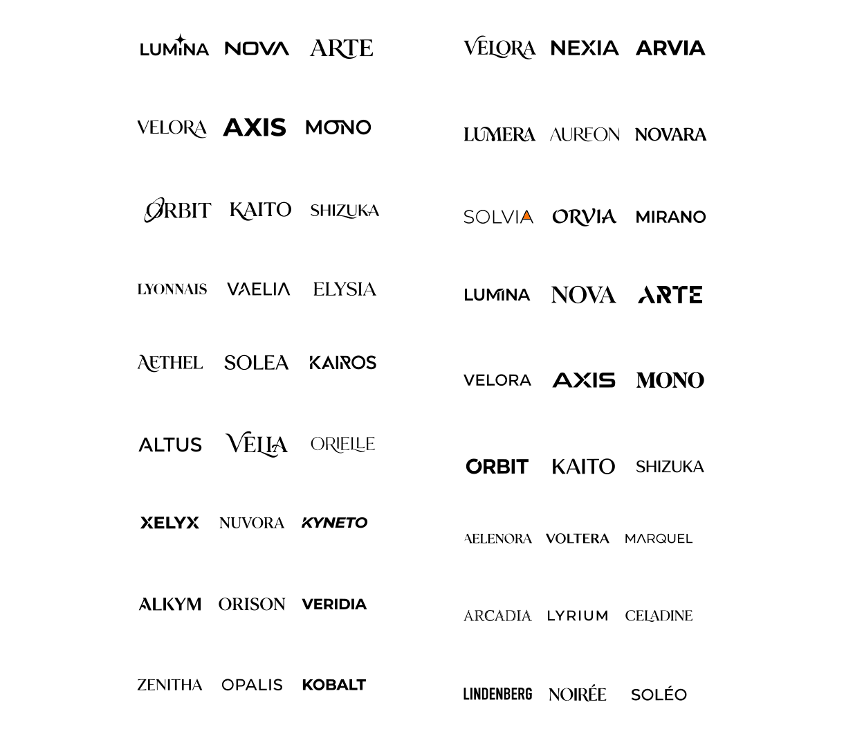 文字ロゴ集